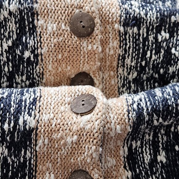 GG for Wintex Fashion Vest Women M Stripes Cotton Marled Y2K Streetwear Boho VTG - Picture 8 of 12